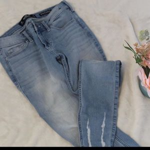 Low rise super skinny jeans
